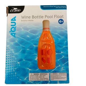 Wine Bottle Pool Float Rose Crane Bachelorette Party Water Swim 5 + Ft NEW